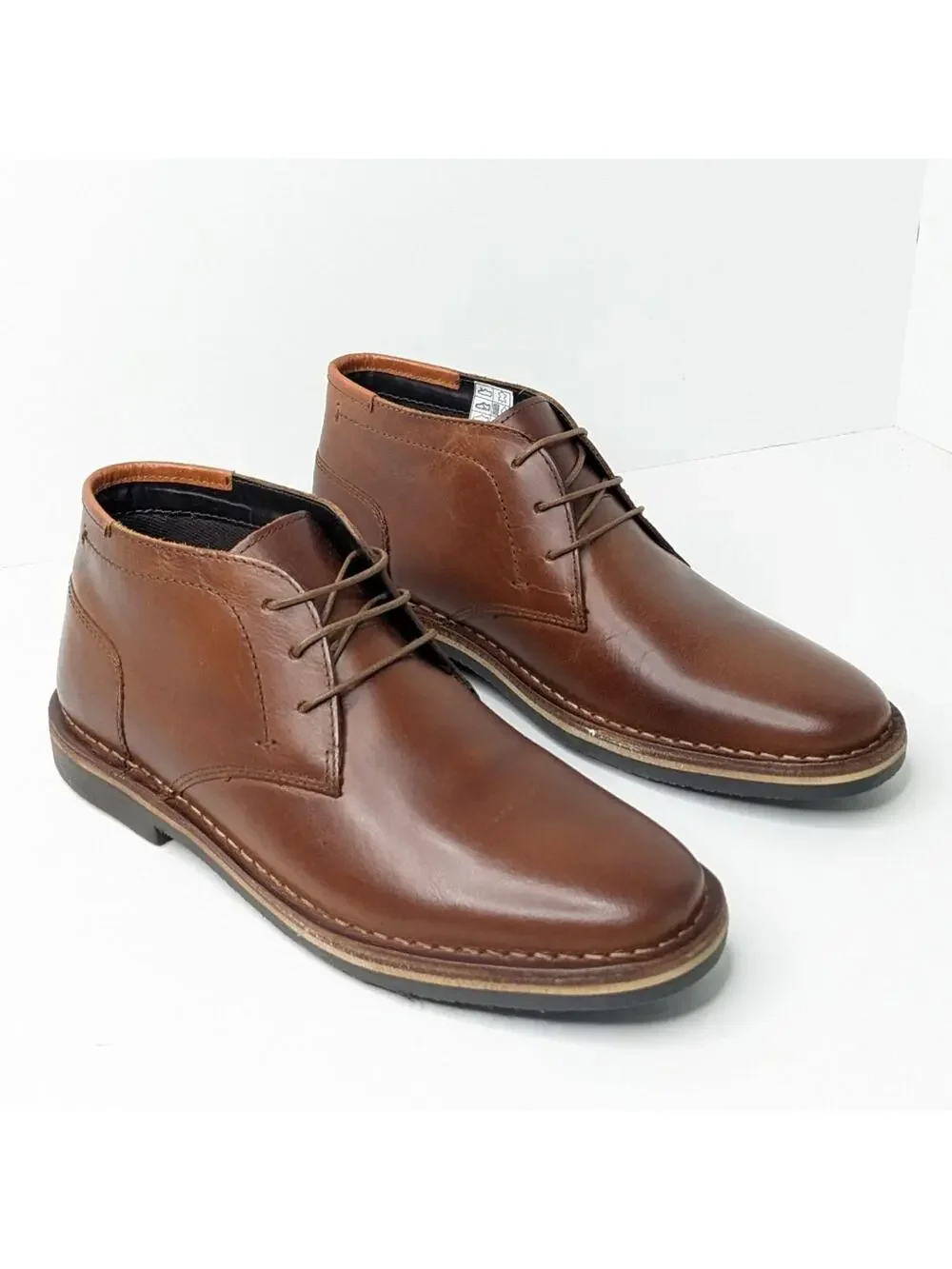 Steve Madden Harken Chukka Boots, Brown Leather, Men's 7 M